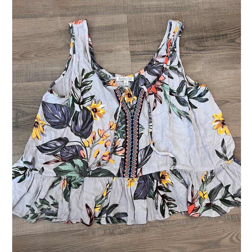 Patrons of Peace Floral Loose Fit Boho Top